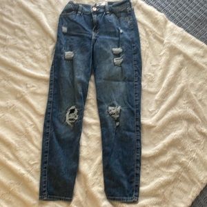Abercrombie and Fitch high-rise mini mom jean